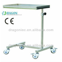 DW-HE014 Stainless steel over bed table hospital table for sale